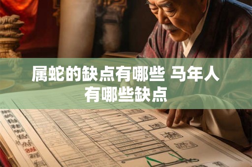 属蛇的缺点有哪些 马年人有哪些缺点