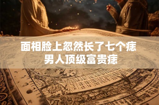 面相脸上忽然长了七个痣  男人顶级富贵痣