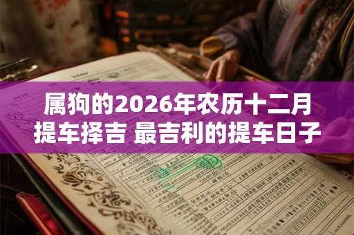 属狗的2026年农历十二月提车择吉 最吉利的提车日子 属狗的2026年农历十二月提车择吉 最吉利的提车日子