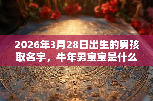 2026年3月28日出生的男孩取名字,牛年男宝宝是什么命? 2026年3月28日出生的男孩取名字,牛年男宝宝是什么命?