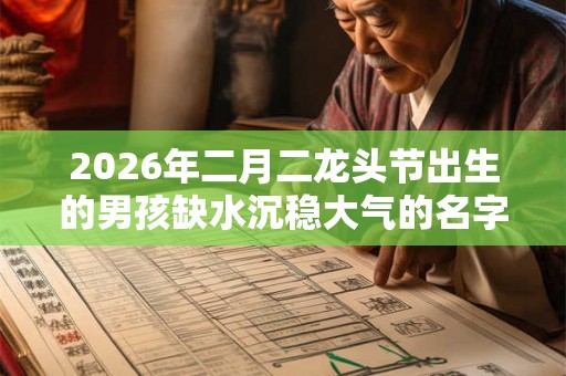 2026年二月二龙头节出生的男孩缺水沉稳大气的名字推荐