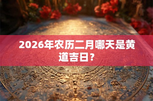 2026年农历二月哪天是黄道吉日？