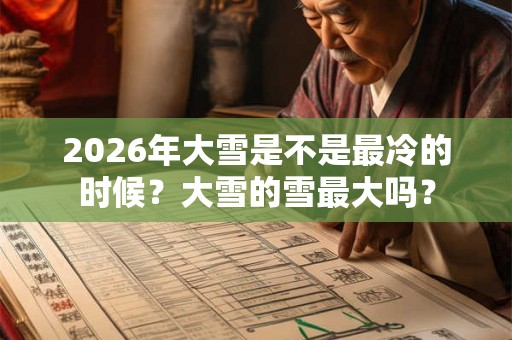 2026年大雪是不是最冷的时候？大雪的雪最大吗？