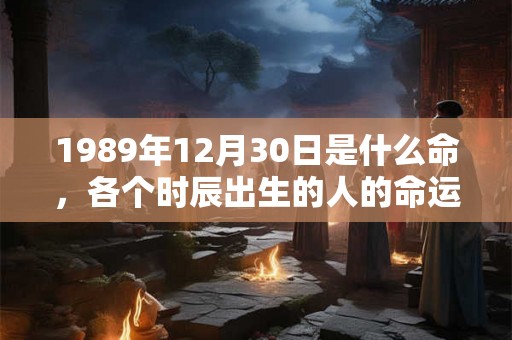 1989年12月30日是什么命，各个时辰出生的人的命运