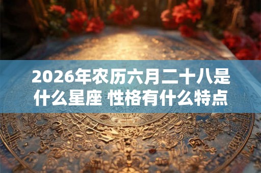 2026年农历六月二十八是什么星座 性格有什么特点