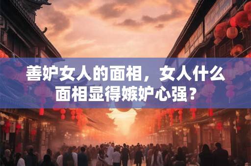 善妒女人的面相，女人什么面相显得嫉妒心强？