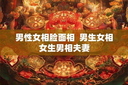 男性女相脸面相  男生女相女生男相夫妻