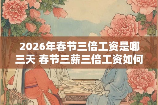 2026年春节三倍工资是哪三天 春节三薪三倍工资如何计算