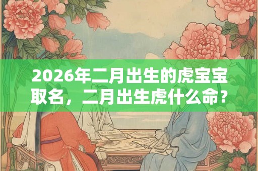 2026年二月出生的虎宝宝取名，二月出生虎什么命？