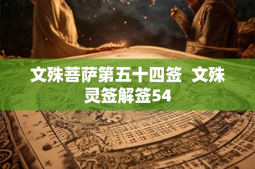 文殊菩萨第五十四签  文殊灵签解签54