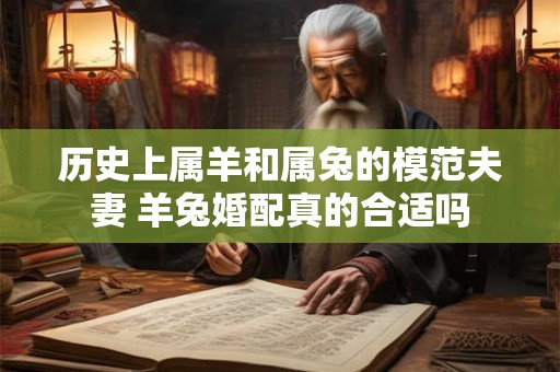 历史上属羊和属兔的模范夫妻 羊兔婚配真的合适吗