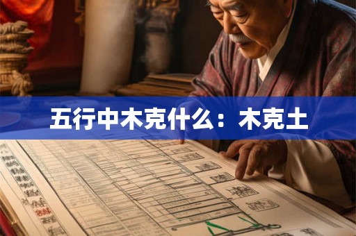 五行中木克什么：木克土