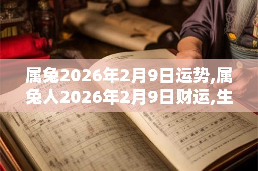 属兔2026年2月9日运势,属兔人2026年2月9日财运,生肖兔2026年2月9日运势 属兔2026年2月9日运势,属兔人2026年2月9日财运,生肖兔2026年2月9日运势