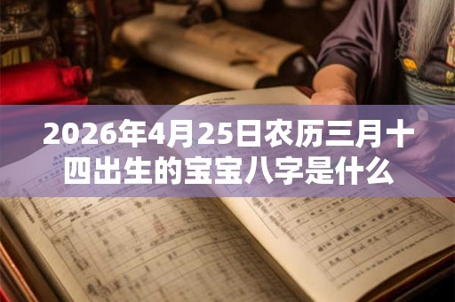 2026年4月25日农历三月十四出生的宝宝八字是什么