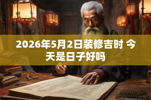2026年5月2日装修吉时 今天是日子好吗