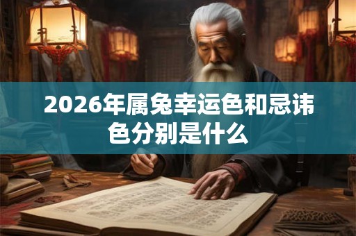 2026年属兔幸运色和忌讳色分别是什么 2026年属兔幸运色和忌讳色分别是什么