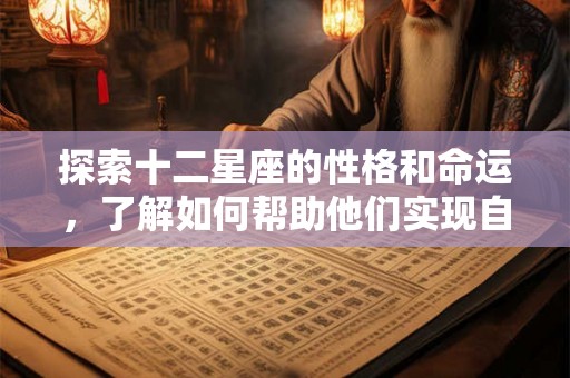 探索十二星座的性格和命运，了解如何帮助他们实现自我发展的建议