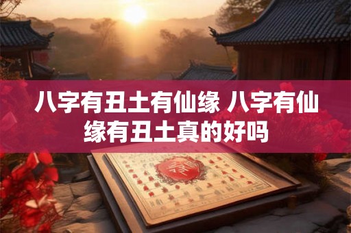 八字有丑土有仙缘 八字有仙缘有丑土真的好吗