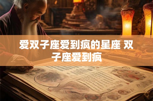 爱双子座爱到疯的星座 双子座爱到疯