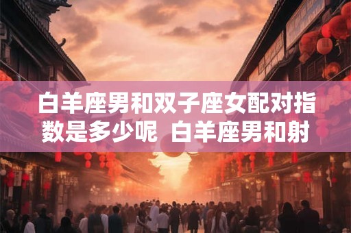 白羊座男和双子座女配对指数是多少呢  白羊座男和射手女配对指数