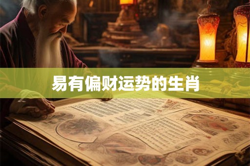 易有偏财运势的生肖