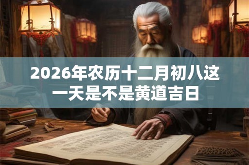 2026年农历十二月初八这一天是不是黄道吉日