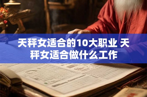 天秤女适合的10大职业 天秤女适合做什么工作