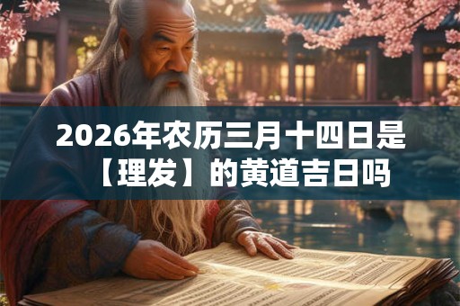 2026年农历三月十四日是【理发】的黄道吉日吗 2026年农历三月十四日是【理发】的黄道吉日吗