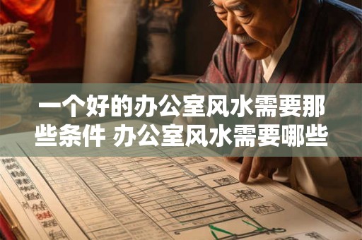 一个好的办公室风水需要那些条件 办公室风水需要哪些条件