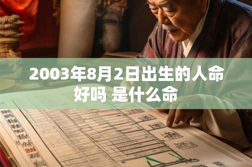 2003年8月2日出生的人命好吗 是什么命
