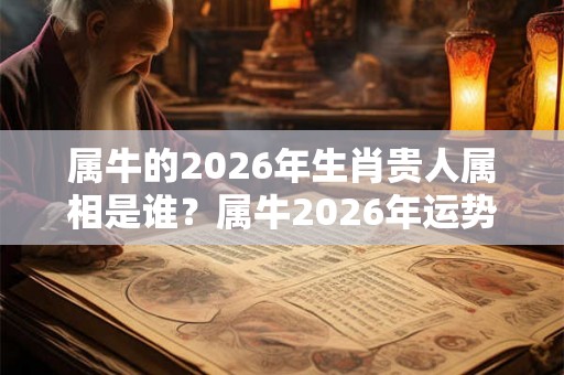 属牛的2026年生肖贵人属相是谁？属牛2026年运势如何？