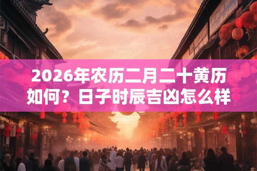 2026年农历二月二十黄历如何？日子时辰吉凶怎么样？