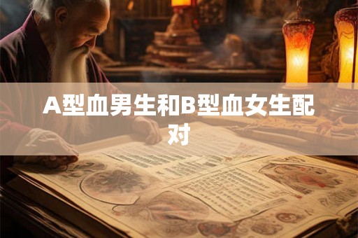 A型血男生和B型血女生配对