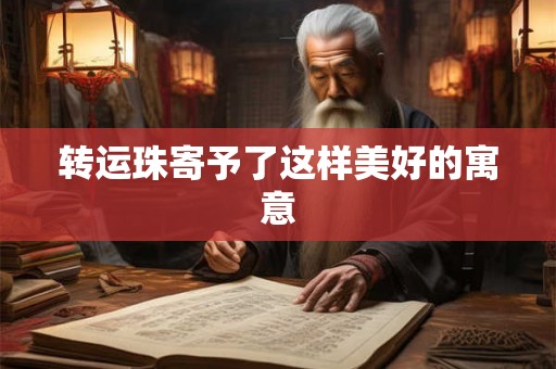 转运珠寄予了这样美好的寓意
