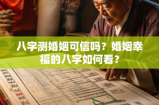 八字测婚姻可信吗？婚姻幸福的八字如何看？