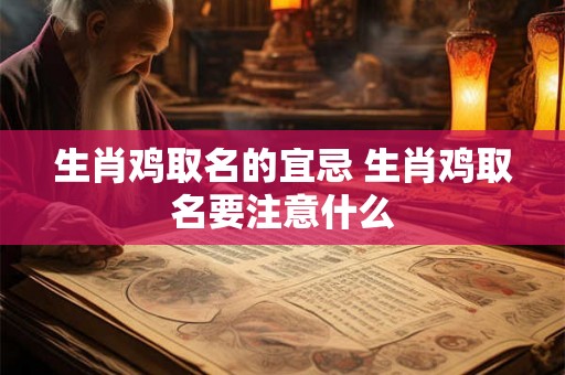 生肖鸡取名的宜忌 生肖鸡取名要注意什么