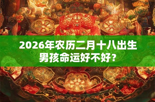 2026年农历二月十八出生男孩命运好不好？