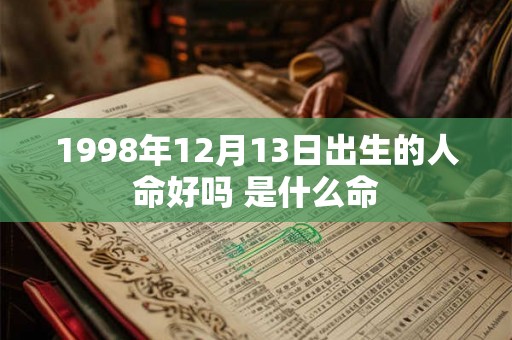 1998年12月13日出生的人命好吗 是什么命
