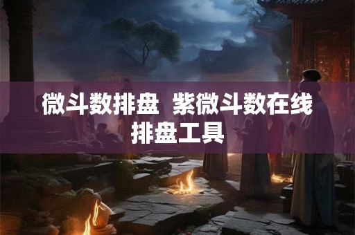 微斗数排盘  紫微斗数在线排盘工具