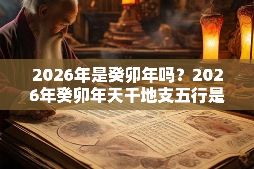2026年是癸卯年吗?2026年癸卯年天干地支五行是什么? 2026年是癸卯年吗?2026年癸卯年天干地支五行是什么?