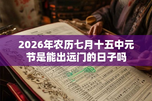2026年农历七月十五中元节是能出远门的日子吗