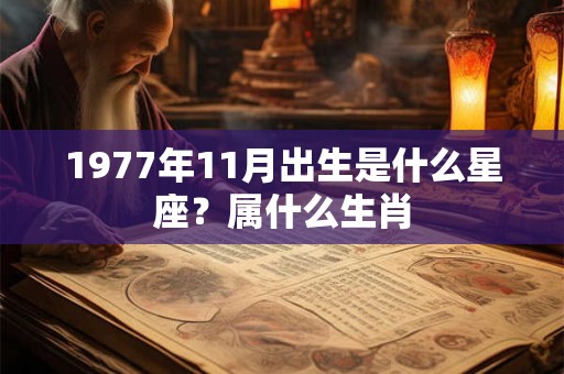 1977年11月出生是什么星座？属什么生肖