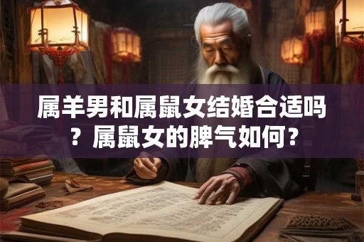 属羊男和属鼠女结婚合适吗?属鼠女的脾气如何? 属羊男和属鼠女结婚合适吗?属鼠女的脾气如何?