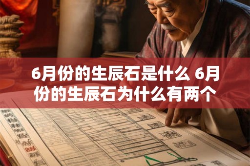 6月份的生辰石是什么 6月份的生辰石为什么有两个