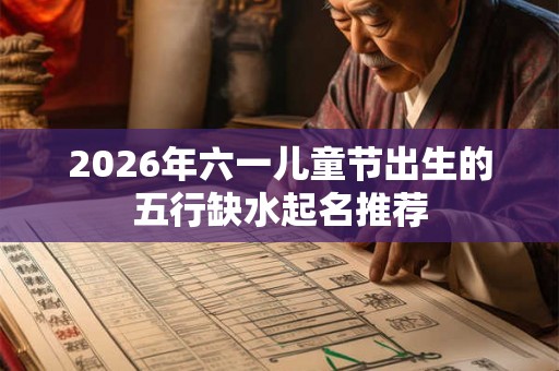 2026年六一儿童节出生的五行缺水起名推荐