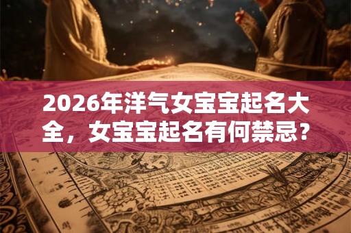 2026年洋气女宝宝起名大全，女宝宝起名有何禁忌？