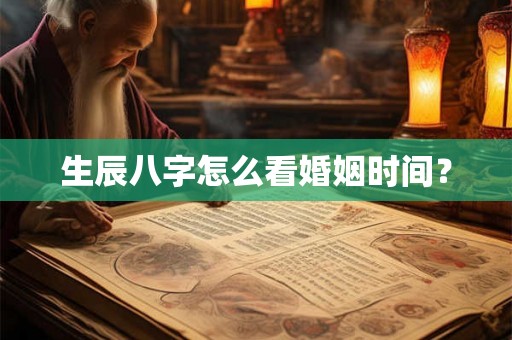 生辰八字怎么看婚姻时间？
