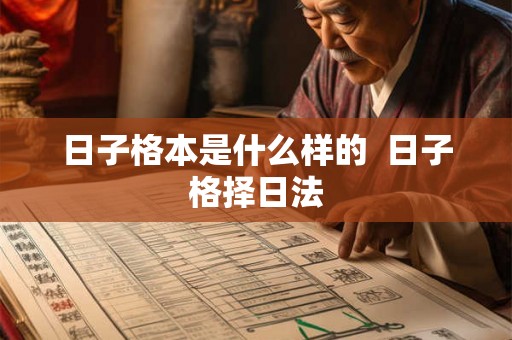 日子格本是什么样的  日子格择日法