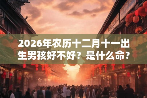 2026年农历十二月十一出生男孩好不好？是什么命？