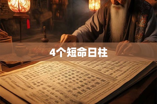 4个短命日柱